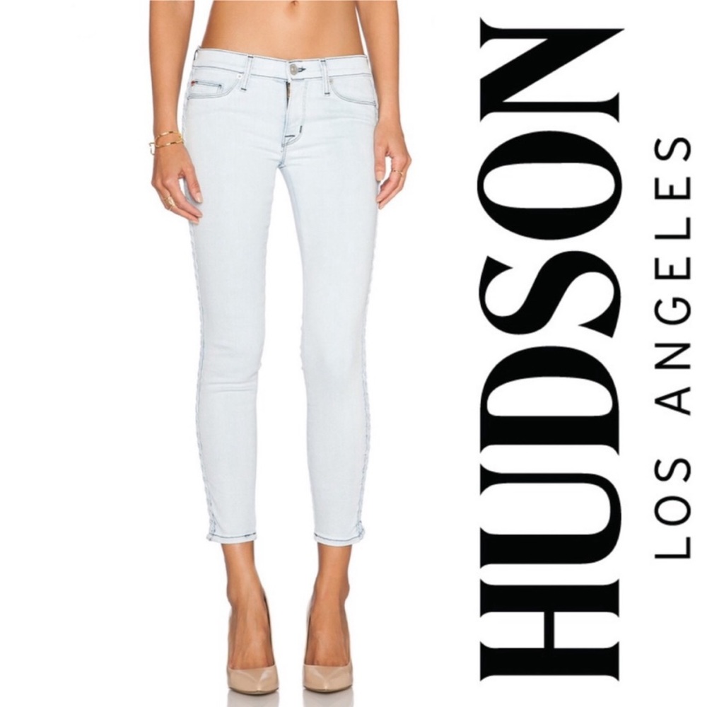 Hudson Jeans Luna Super Skinny Crop in Beach Break